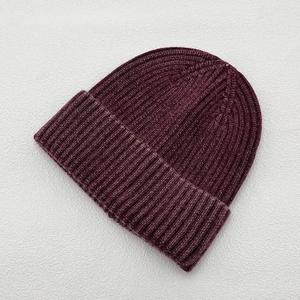 Wholesale Lightweight Premium Quality 100% <b>Wool</b> Breathable & Waterproof Knitted <b>Beanies</b> for Men with Custom Logo - Product Image 3