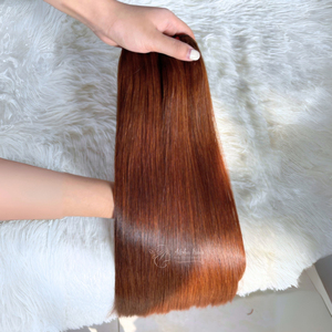 Extensions de cheveux vierges vietnamiens non traités, cuticules alignées, lisses comme des baguettes, qualité Remy, perm permable, ultra soyeux et lisses, pré-épilés HD - Product Image 1