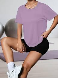 T-shirt pour femme à col rond, personnalisable, en gros, uni, doux, respirant, en jersey de coton, pour la gym, l'entraînement et le sport - Product Image 2