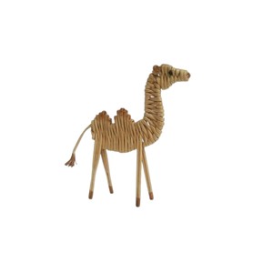 Artisan Handmade Rattan Elephant Small Desktop Figurine with rattan <b>present</b> and gift Factory Direct B2B Import Supply Choice - Product Image 4