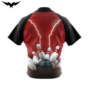 Chemise de bowling personnalisée à sublimation pour hommes - Maillots de bowling unisexes à séchage rapide à manches courtes - Product Image 6