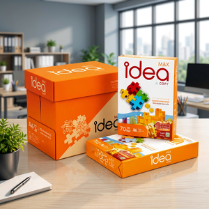 กระดาษถ่ายเอกสาร IDEA คุณภาพสูง สีขาว ขนาด A4 น้ำหนัก 80 แกรม และ 70 แกรม ผลิตในประเทศไทยเพื่อตอบโจทย์ความต้องการของคุณ - Product Image 1