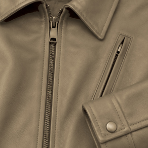 Chaqueta de Cuero Personalizada para Hombre, Prenda Exterior con Construcción Premium, Cierre Frontal Completo, Bolsillos Funcionales y Estilo Urbano Moderno - Product Image 5