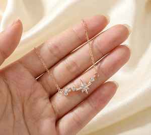 Pendentif en zircon, collier en argent sterling 925 fait main avec pierres précieuses, bijoux bohèmes élégants, cristal étincelant, cadeau pour femme - Product Image 6