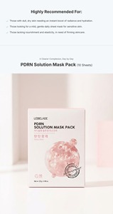 Mascarilla Facial Hidratante y Calmante con Extracto de Té Verde y ADN de Sodio, Cuidado de la Piel Sensible, Marca Privada, Proveedor OEM ODM - Product Image 6