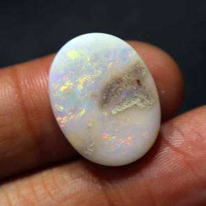 Ópalo Natural Australiano de 9 Quilates, Gema Suelta de Ópalo Coober Pedy Sólido, Cristal de Ópalo Multifuego Hecho a Mano para Joyería - Product Image 2