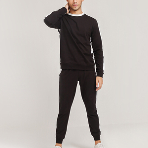 Mens Full <b>Zip</b> <b>Hooded</b> Sweatsuit Soft Cotton Blend Jogging Set Breathable Workout Tracksuit Long Sleeve Hoodie Elastic Pants - Product Image 3