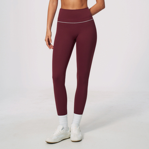 Leggings de sport pour femmes en spandex/polyester, sans couture, tricotés modernes, taille haute, haute élasticité, pour la remise en forme en plein air, le yoga, Alphalete - Product Image 4