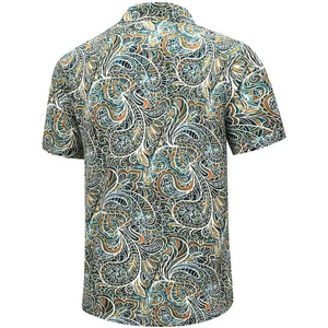Designer Casual <b>Paisley</b> Hawaiian Polo <b>Shirts</b> Vintage Floral Short Sleeve Button Down <b>Shirt</b> Custom Printed Hawaiian <b>Shirt</b> - Product Image 2