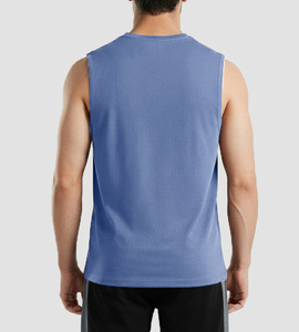 Men Seamless <b>Singlet</b> Lightweight Breathable Polyester <b>Running</b> Tank Top Solid Color Sporty Style Printed tank tops for men - Product Image 4