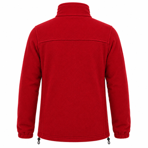 High Quality Men Polar <b>Fleece</b> Jacket Stand Up Collar Utility Zipper Pockets Thermal <b>Work</b> Uniform Vibrant Tone Workwear Jacket - Product Image 2