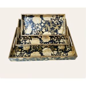 ถาดเสิร์ฟพิมพ์ลาย MDF คุณภาพสูง รุ่น 8 ถาดเสิร์ฟอาหารและเครื่องดื่มตกแต่งอย่างมีสไตล์ สำหรับเสิร์ฟชา กาแฟ และค็อกเทล - Product Image 5