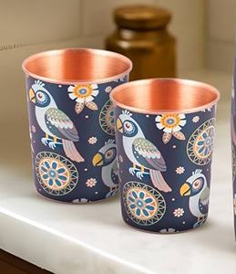 Mug cylindrique Moscow Mule 16 oz 100% Cuivre avec poignée, brillant, pour café, thé, bière, en acier inoxydable, idéal pour les voyages, cadeau, fabricant - Product Image 1