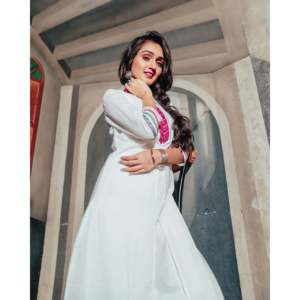 Conjunto de Kurta de Algodón Blanco Real para Mujer, Talla XS, Transpirable, Manga Tres Cuartos, Atuendo Étnico de Verano - Product Image 2