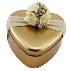 Caja de Metal con Diseño Floral en Relieve, Caja de Almacenamiento para Galletas y Bizcochos con Tapa - Product Image 4