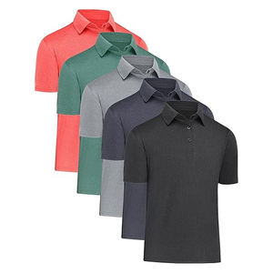 Polo en coton de haute qualité pour homme, personnalisé, uni, à manches courtes, respirant, décontracté, couleur verte, polo de golf - Product Image 2