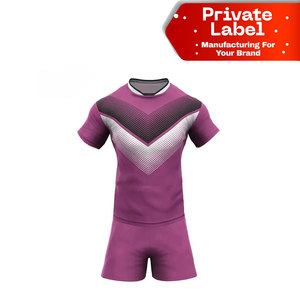 ชุดยูนิฟอร์มรักบี้เย็บเสริมความแข็งแรง แบบสั่งทำพิเศษด้วยเทคนิค Sublimation เนื้อผ้ากันยับ ชุดยูนิฟอร์มรักบี้แห้งเร็วสำหรับนักกีฬา - Product Image 1