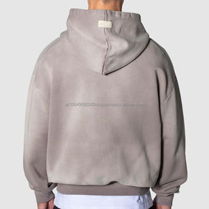 Sudadera con capucha personalizada con cremallera para hombre de alta calidad 100% algodón francés Terry bordado colección de invierno negro al por mayor Sudadera con capucha en blanco - Product Image 2