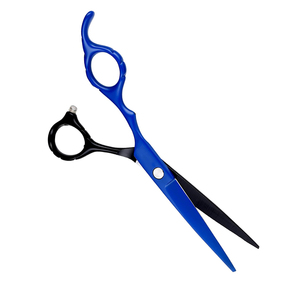 Tijeras de Barbero de Acero con Alto Contenido de Carbono, Recubiertas de Papel Negro y Azul, 6 Pulgadas, Tijeras de Peluquería - Product Image 5