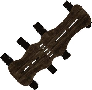 Protège-bras réglable en cuir suédé de vache, taille personnalisable, conception durable et flexible, équipement de tir à l'arc - Product Image 3