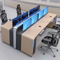 Console de salle de contrôle sur mesure, mobilier de centre de commandement industriel, poste de travail de surveillance et de dispatchage de sécurité - Fabricant