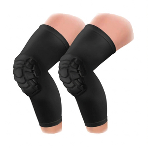Genouillères de protection professionnelles respirantes en nid d'abeille, manchon de compression unisexe pour enfants, volleyball et sports - Product Image 1