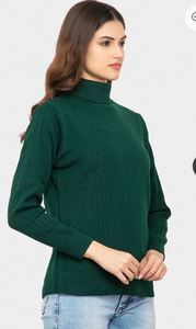 Suéter de punto de cuello alto, suave al tacto y a la moda para mujer, elegante para la oficina, suéter de cuello alto a precio de mayoreo por proveedor. - Product Image 3