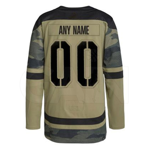 Maillot de hockey sur glace personnalisé pour homme adulte, nom et numéro personnalisés, broderie d'équipe, 100% polyester, impression par transfert thermique, taille plus - Product Image 2