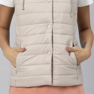 Nuevo Chaleco Acolchado para Mujer, Sin Mangas, con Botones, Color Único, Transpirable y Ligero, el Mejor Chaleco Acolchado para Mujer - Product Image 6