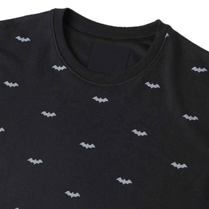 Sweat-shirt imprimé personnalisé 100 % coton OEM pour homme, motif chauve-souris noir, col rond, manches longues, pull-over pour homme - Product Image 6
