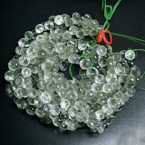 Natural Green <b>Amethyst</b> Faceted Onion Shape Beads Wholesale Gemstone Beads Manufacturer for Jewelry Making - Product Image 4