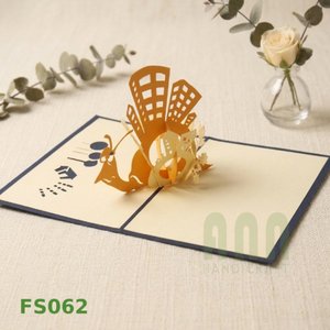Tarjetas de Felicitación 3D Pop-up con Diseño de Caracoles y Animales, Impresión Personalizada, Troquelado a Mano, Tarjeta de Agradecimiento, Recuerdo ANN - Product Image 4