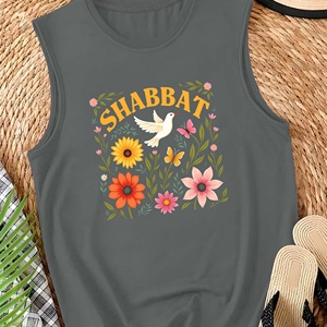 Shabbat shalom กับนกพิราบและดอกไม้เสื้อกั๊กลำลองของผู้หญิง - Product Image 3