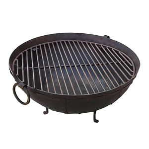 Fresh Arrival Round Shape Wood Burning Fire Bowls Customized Metal Black Coated Fire Pit for Outdoor Patio <b>BBQ</b> Grill - Product Image 4