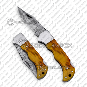 Navaja Plegable Artesanal de Acero al Carbono con Empuñadura de Madera y Acero, Herramienta EDC Multifuncional OEM de 7.5 Pulgadas, Regalo para Papá, Ideal para Camping - Product Image 4
