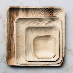 Platos Desechables de Hoja de Palma Areca en Oferta para Fiestas, Bodas, Catering y Comidas Ecológicas - Product Image 3