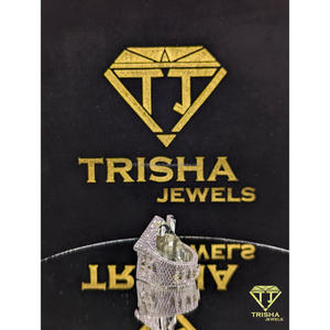 Hip Hop Moissanite Diamond Dollar <b>Sign</b> Ring 925 Sterling Silver Full Iced Luxury Statement By Trisha Jewels - Product Image 6