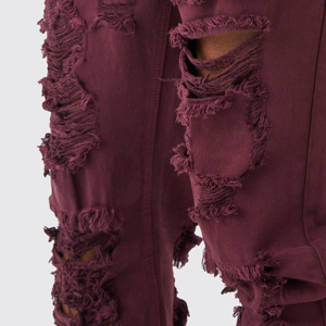 Pantalones Vaqueros Holgados Premium para Hombre, Corte Holgado, Color Único, Novedad 2026, Proveedor OEM ODM - Product Image 6