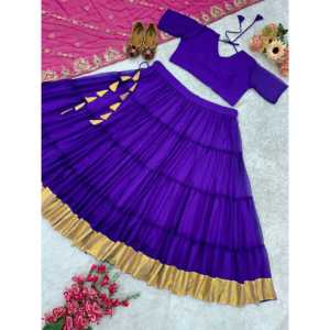 Lehenga choli กับ dupatta สำหรับชุดพิเศษของผู้หญิง Navratri ดีไซเนอร์ - Product Image 5