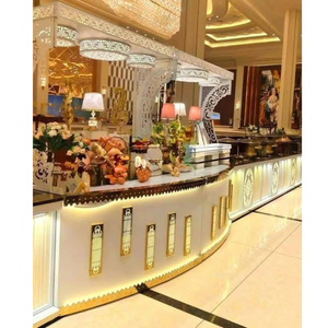 Mostrador de buffet para catering Diseño elegante con iluminación LED integrada para la presentación de alimentos - Product Image 5