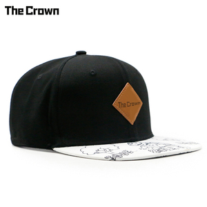 Casquette à visière plate à 6 panneaux avec logo personnalisé, vente en gros, patch en cuir, visière imprimée, fabricant - Product Image 2