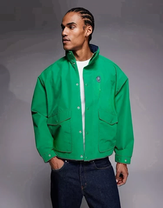 Men's Hooded Windbreaker <b>Jacket</b> Solid Color Zipper Closure Sporty Casual Outdoor Wear Spring Polyester Material - Product Image 1