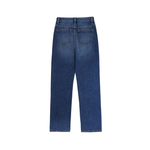 Black Washed Wide Leg Jeans Loose Fit Denim Pants Casual Streetwear Modern Women Straight Jeans With High Rise And Flow - Product Image 4
