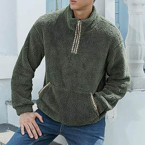 Sudadera Extra Grande de Algodón Personalizada para Hombre, Diseño Bordado Desgastado, Sudadera con Cierre, Ropa Urbana Premium - Product Image 2