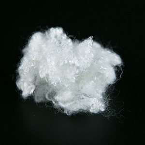 Remplissage de fibres de polyester en gros Top vente 3D fibres discontinues fines ignifugées siliconées conjuguées creuses pour le rembourrage - Product Image 1