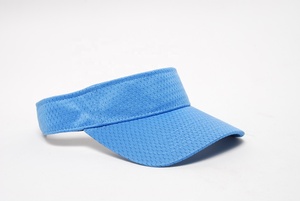 Casquette de golf noire courte en gros et visière de soleil unisexe vierge moins chère pour homme et femme - Product Image 4
