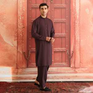 <b>Top</b> Quality Latest Trendy Winter Casual Fashion Pakistani Men Shalwar Kameez Sets Eid <b>Wedding</b> Wear Breathable Polyester/Cotton - Product Image 5