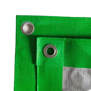 Bâche verte/argentée 270gr/m2-Tailles personnalisées Bâche PE Production personnalisée Fabricant du Vietnam - Product Image 6