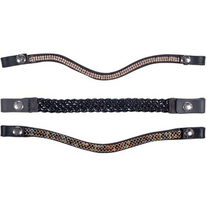 Nueva llegada, superventas, cadena de cristales de fantasía con diamantes brillantes, diadema para caballo de cuero genuino disponible en todas las formas personalizadas. - Product Image 2