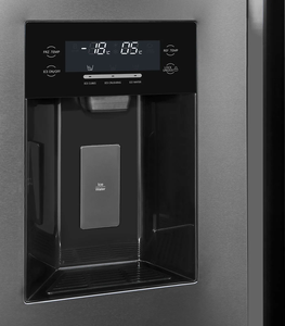 Réfrigérateur autoportant sans givre 500-599L, 2 portes, avec distributeur d'eau et machine à glaçons, noir, pour usage domestique, hôtelier et commercial - Product Image 4